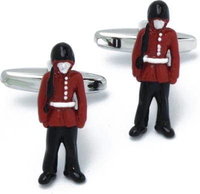 Manchetknopen - Coldstreak Guard Britse Paleiswacht Rood en Zwart