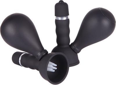 Eroticnoir - Luxe tepel Vibrator - Tepel speeltjes - Tepel klemmen - Mannen & Vrouwen - Set van 2 - Zwart