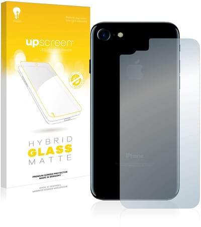 upscreen - Screenprotector voor Apple iPhone 7 / 8 / SE 2 2020 Achterkant (Totale Oppervlakte) - Folie Beschermfolie Beschermglas matte