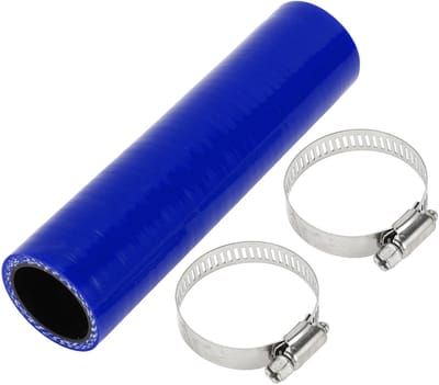 Dailygoods- Silicone Slang 4-Laags - Koppeling 1.18" ID - Lengte 150mm - Dikte 5mm - Zwart/Blauw - Bestand tegen hoge temperaturen - Koelslang