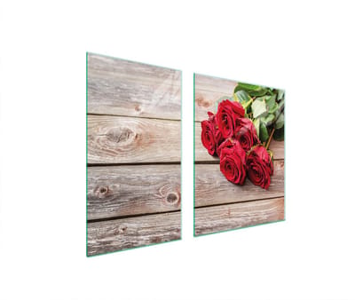 TMK ArtDeko - Snijplank - Rozen - Glas - 100x52cm