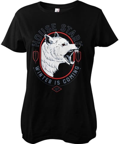 Game of Thrones T-shirt House Stark Winter Is Coming Girly Tee WB-5-GOT005-H64-3