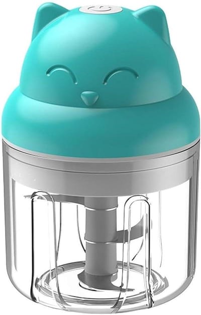 Mini Knoflook Chopper - Keukenmachine Hakker - Maaltijd Voorbereiding - Draadloos Opladen - 250ML Capaciteit - Groen