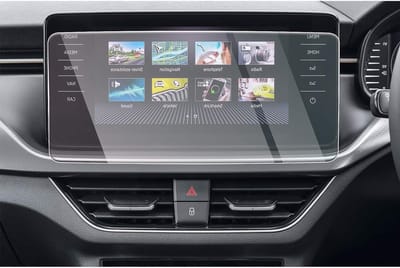 Compatibele Navigatie Glasbeschermfilm voor Skoda Kamiq, Scala, Fabia 4 - 9H Krasbestendig en Antivingerafdruk - Transparante Schermbeschermer voor GPS (9.2 Inch)