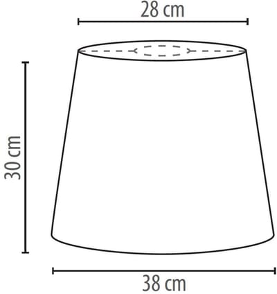 Licht-Erlebnisse - Willow - Lampenkap voor staande lampen - E27 - van - Plastic bedekt met stof - in - Ecru Roze