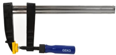 GEKO Heavy Duty F-klem - Sterk gietijzer - Houten handvat - 120x300mm