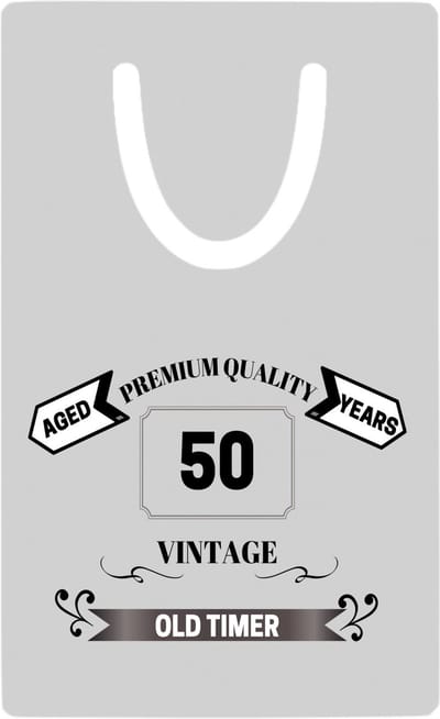 Hacebo® - Oldtimer 50 jaar metalen boekenlegger - Verjaardag cadeau - Papa - Collega - Grappige tekst Bladwijzer boekenleggers - 7.6 cm x 5cm