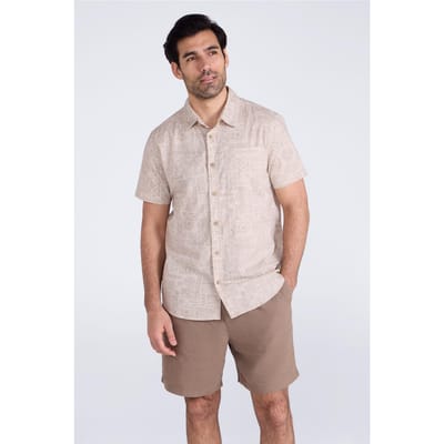 Mountain Warehouse Heren Preston Illustratie Shirt (Beige)