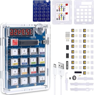 DIY Soldering Kit voor Studenten, Elektronische Bouwset met Componenten en Display, Leerzaam en Leuk voor Wetenschap en Educatie