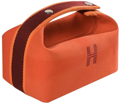 Dailygoody - Draagbare Make-uptas - Flexibele Make-uptas - Duurzaam Canvas - Oranje - Waterdicht - Ideaal voor onderweg - Compact formaat