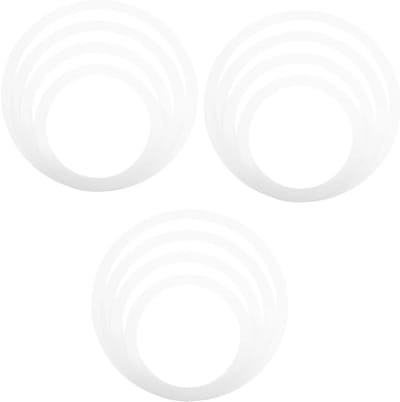 Drum Dempers Set - Mute Pads - Stil Oefenen - Beschermt Instrument - 12 Stuks - Wit