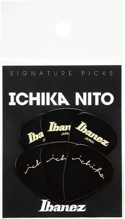 Ibanez Ichika Nito Signature Plektren 0,8mm Black - Plectrum set