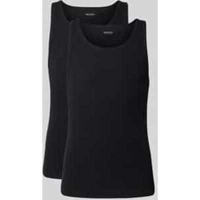 Tanktop in riblook met ronde hals