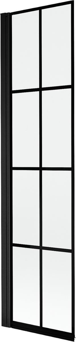 Mexen Mist douchewand 1-delige links 50 x 150 , zwart raster, zwart - 8A9-050-001-70-77-L