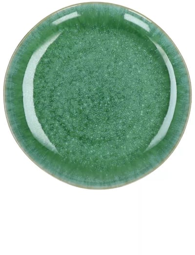 Pomax Treille Dessertbord - Steengoed - Ø 21 cm - Groen - Bord voor Dessert, Tapas & Hapjes
