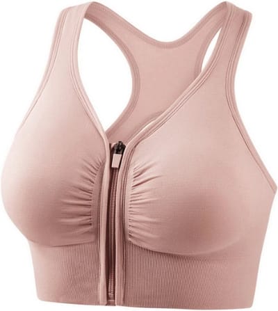 Jumada's - Sportbeha met voorsluiting - Pastel Roze - Small - Let op! Valt klein, bestel minimaal een maat groter.