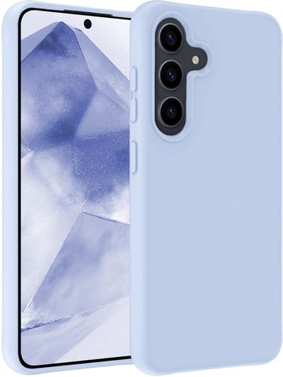 Hoesje - Geschikt voor Samsung Galaxy A56 - Sterk & Shockproof - Siliconen Case - Hoes Cover - Telefoonhoes - Lichtblauw