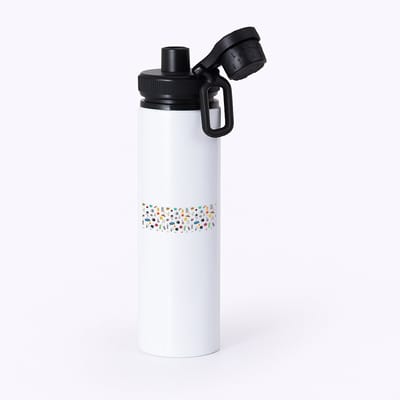 Hacebo® - Ruimte waterfles met draaidop zwart - Ruimte - Astronaut - ruimteschip - water fles - 850ML