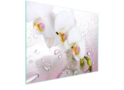 TMK ArtDeko - Orchidee - Glazen Snijplank - 52x30 cm - Veilig en Hygienisch