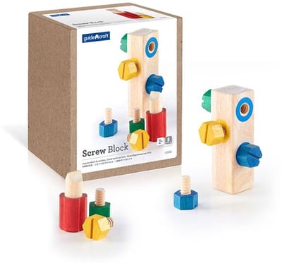 Houten schroefblokken - GuideCraft - vanaf 24 maanden
