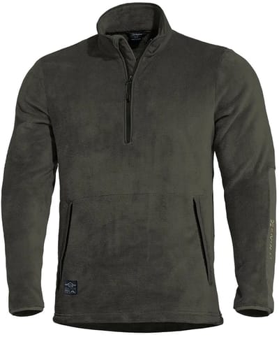 Pentagon Grizzly Fleece Met Halve Rits Groen L Man