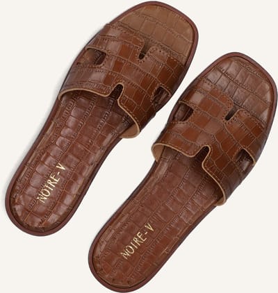 Notre-V Nv-1001 Slippers - Dames - Bruin - Maat 43