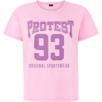 Protest PRTFile - T-shirt Dames - Korte mouwen - Ronde hals - Loose fit - Groen