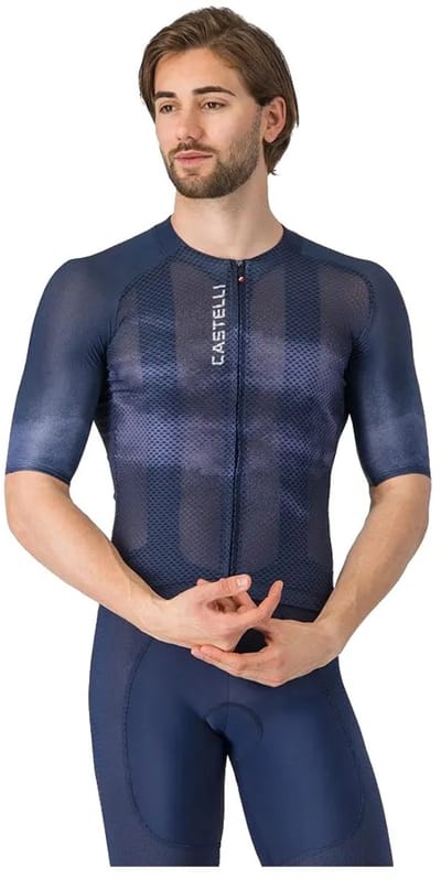 Castelli Climber´s A/c Korte Mouw Wielertrui Blauw S Man
