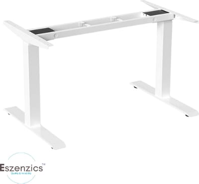 Eszenzics™ Zit Sta Bureau - Elektrisch verstelbaar tot 127 cm - Geheugenfunctie - Ergonomisch - Tot 180x80cm bureaublad - Dubbele motor -Kantoor - Thuis - Wit