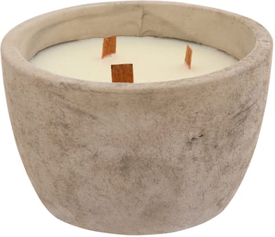 Atmosphera Sao Citronella Geurkaars in keramische pot - Ø13xH8cm - 160g - Brandtijd 6u