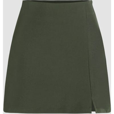 Hoge Taille Zijsplit Rok