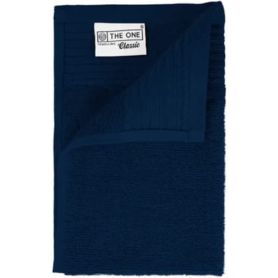 The One Towelling Classic Gastendoek - 30 x 50 cm - Kleine handdoek - Hoge vochtopname - 100% Gekamd katoen - Marineblauw