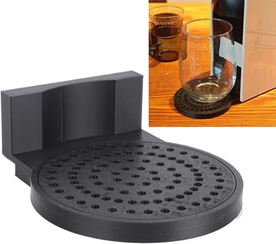 Afdruiprek voor espressomachines, ideaal voor kopjes en accessoires, compact en praktisch ontwerp