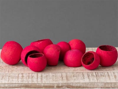 Decoratie kokosnoot 075 -roze-