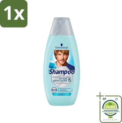 1 x Schwarzkopf - Shampoo Anti-Roos - Tegen Schilfers & Jeuk - 400 ml - Anti-roos Shampoo - Roos Bestrijding - Jeuk Verlichting - Schilfers Bestrijding - Gevoelige Hoofdhuid
