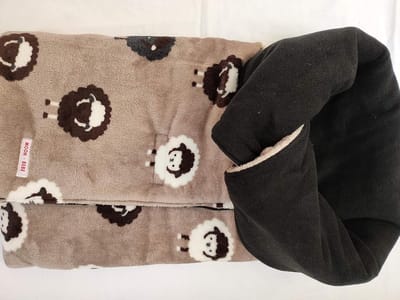 Universele Voetenzak - Baby Dekje - Kinderwagen Gebruik - Ademend Katoen - 450 Gram - Bruin