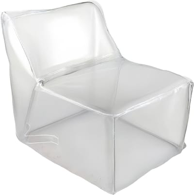 Zitzak Knuffels - Speelgoed Opberger - Ruimte Organiseren - Doorzichtig PVC - 60x60x45 cm - Transparant