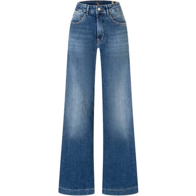 MAC - RICH PALAZZO; 4; D585; Trousers MAC Ladies - 0391L523390 - D585 Navy heavy wash