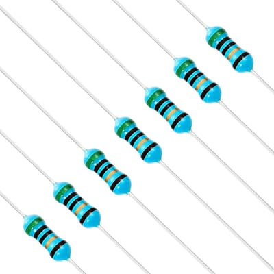 100x Metalen Film Weerstanden 51 Ohm 1/4 Watt 1% Tolerantie Door Gat Componenten
