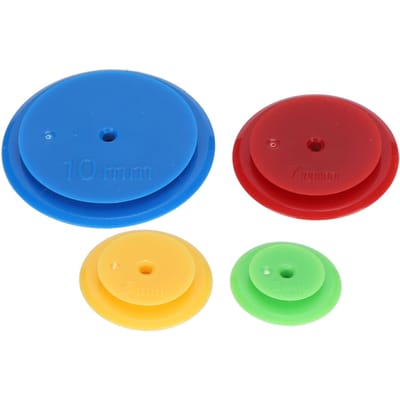 16 Stuks Kleermakers Naaien Tekengereedschap Rond Patchwork Parallel Spoorwiel DIY Knutselbenodigdheden blue