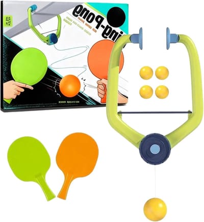 Tafeltennisspel Deur - Draagbaar Trainingsspeelgoed - Reactiesnelheid Verhogen - Verstelbare Hoogte - 24 x 20 x 5 cm - Uniek