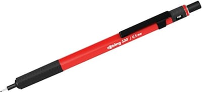 Vulpotlood 0,5 mm Grafiet HB met Antislip Grip | Lichtgewicht Kunststof en Metalen Huls