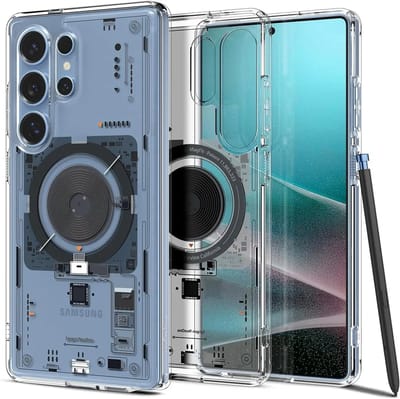 Spigen Ultra Hybrid MagFit - Hoesje Geschikt voor Samsung Galaxy S25 Ultra - Compatibel met MagSafe / Qi2 - Back Cover Neo One