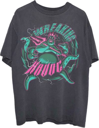 Disney Ariel - The Little Mermaid - Ursula Wreaking Havoc Unisex T-shirt - S - Zwart