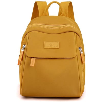 Damesmodetrend Waterafstotende nylon stoffen tas Grote capaciteit Forensenreistas Rugzak Casual studentenschooltas one size geel