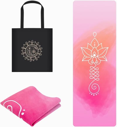 Dunne, opvouwbare yogamat van 1.5mm voor fitness, pilates en stretching - Antislip, 183 x 61cm, ademend en vochtabsorberend