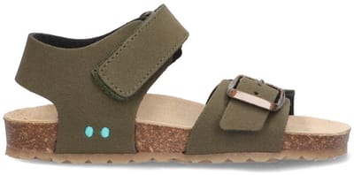 BunniesJR 226416-769 Jongens Platte Sandalen - Groen - Imitatieleer - Klittenband