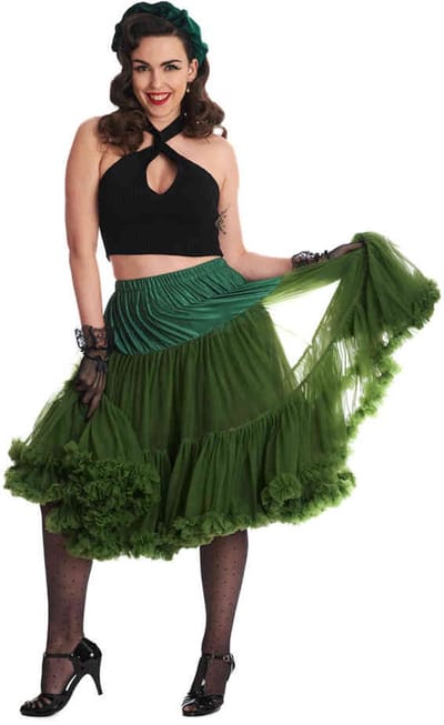 Banned - Lifeforms Petticoat - XS/S - Donkergroen