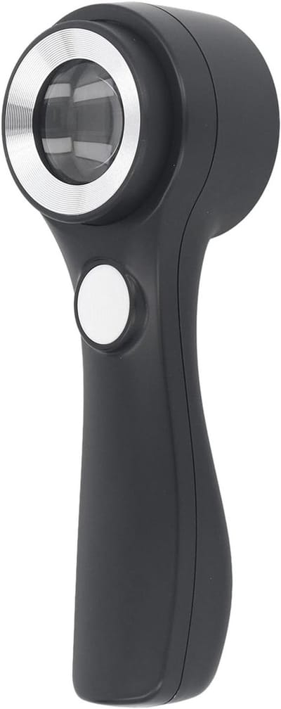 Handloep 60x met Verlichte LED Lamp - Oplader voor Onderzoek en Observatie, Ideaal voor Detailwerk en Hobby's