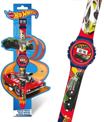 Hot Wheels Digitaal Pols Horloge voor Kinderen - Klok kijken - Cadeau